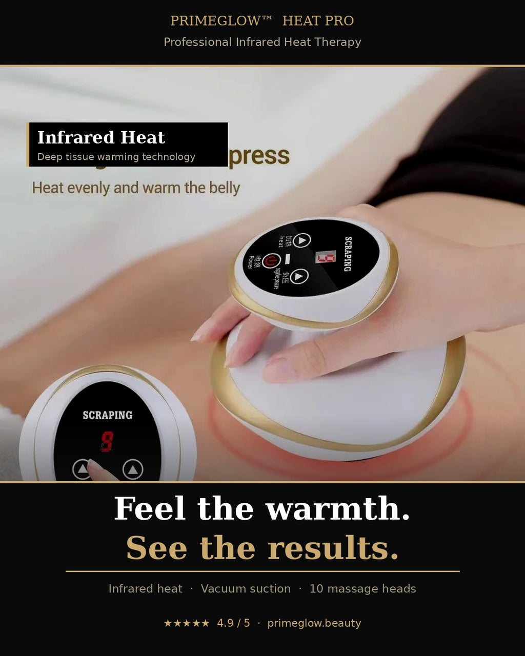 PrimeGlow™ Heat Pro — Electric Body Sculpting & Anti-Cellulite Massager