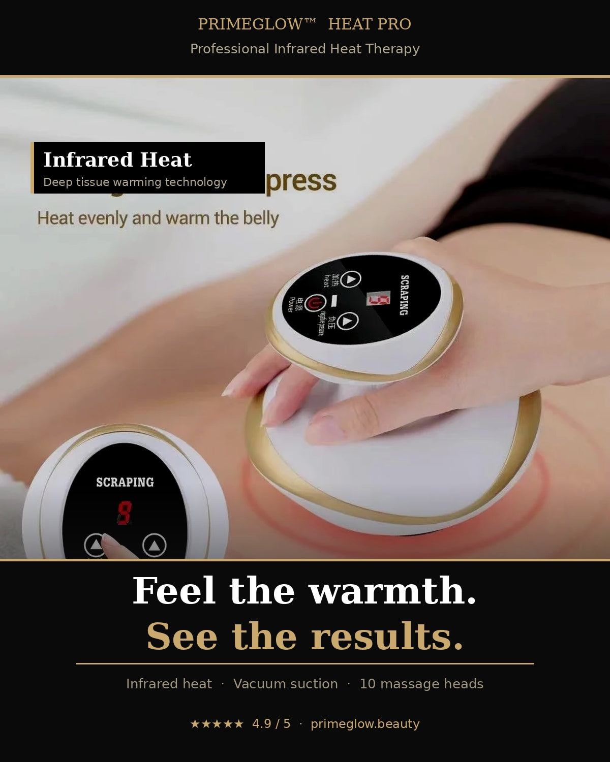 PrimeGlow™ Heat Pro — Electric Body Sculpting & Anti-Cellulite Massager